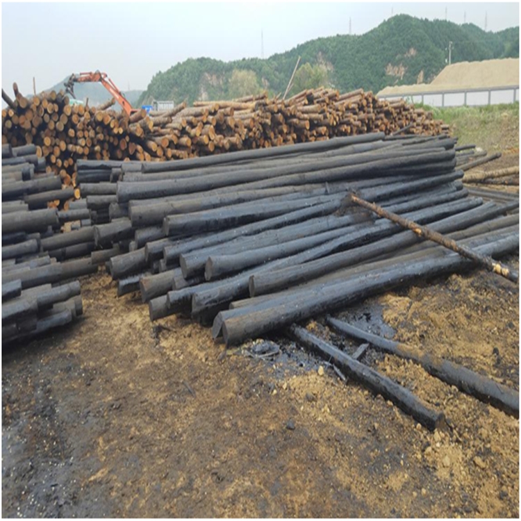 油炸杆 8米10公分防腐浸油油炸杆