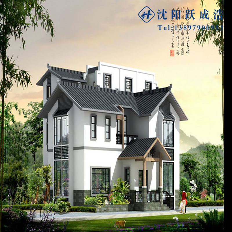 轻钢别墅建造  农村自建房旅游景区别墅 活动房按需定制