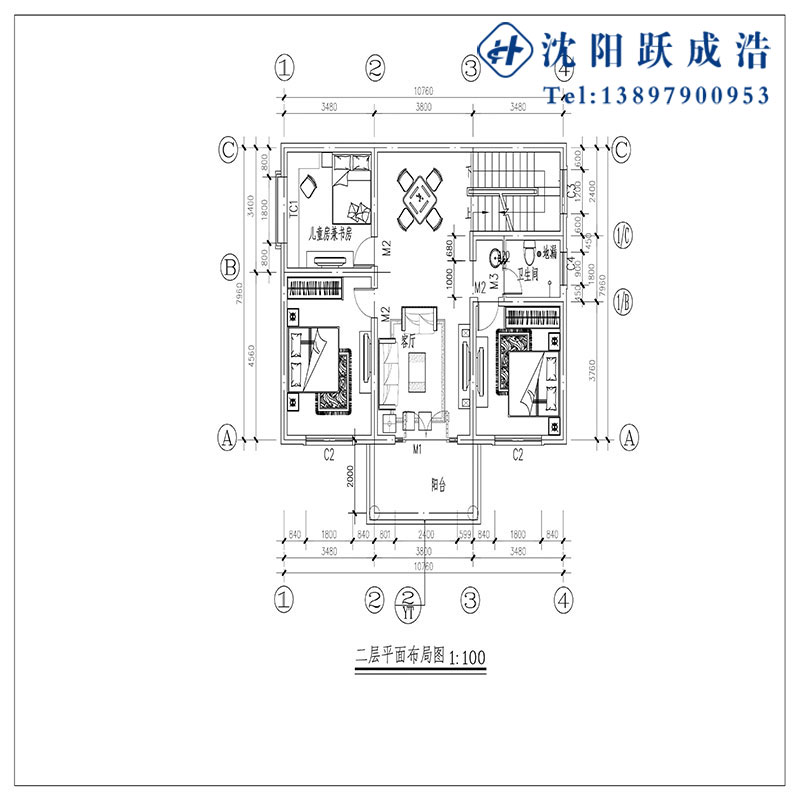 平面图设计 在线平面图设计 建造图纸设计轻钢别墅建造