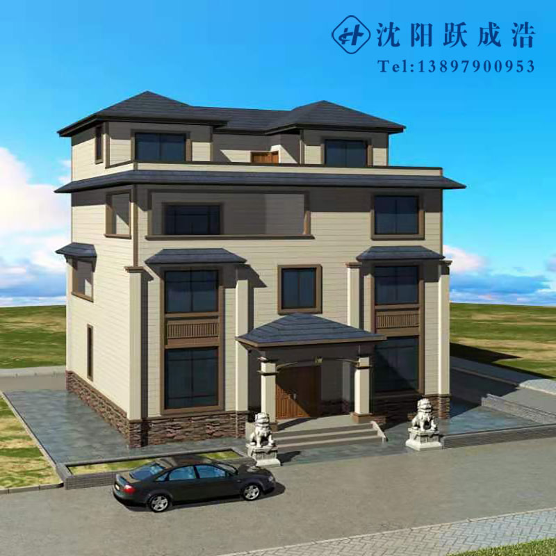 轻钢别墅,欧美式乡村别墅,改建轻钢房屋,环保抗震别墅