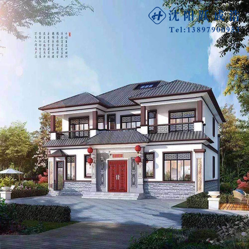 新型保温耐热 轻钢别墅房屋 轻钢结构别墅洋房 抗潮抗震抗台风