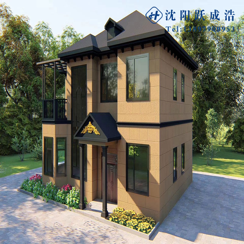 生产轻钢别墅 景区别墅房 钢结构别墅房屋 经济舒适 节能环保