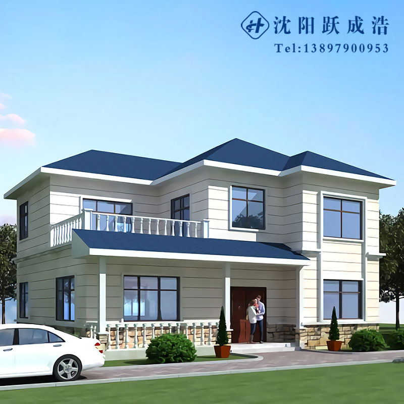 新型轻钢别墅房屋 造型优美 新型农村轻钢别墅房 经济环保