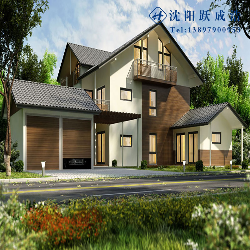 定制钢结构别墅 轻钢别墅住宅 新型别墅房 外观别致 造型优雅