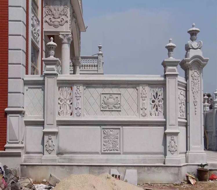 高档石门柱 沈阳石雕门柱 花岗岩大门柱 大理石浮雕柱子