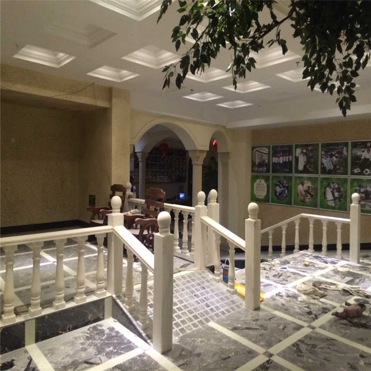 锈石宝瓶柱围栏 桥栏杆 景观围栏 黄锈石宝瓶柱围栏