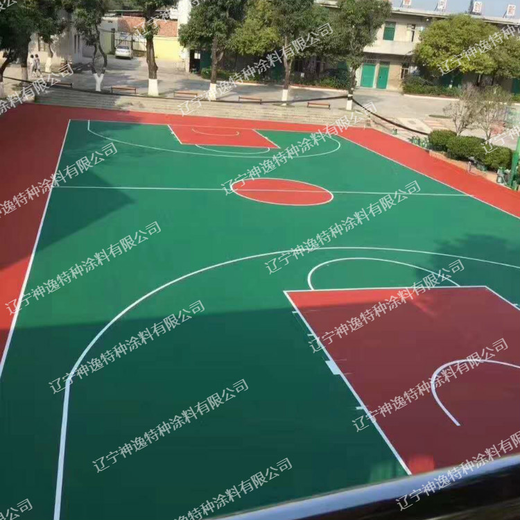 硅PU球场硅PU蓝球场网球场羽毛球场排球场地坪漆