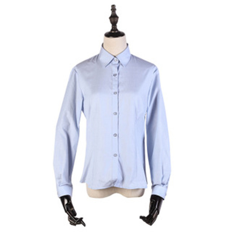 工作服  2020春季衬衫女长袖修身显瘦正装  沈阳职业商务打底衫工装