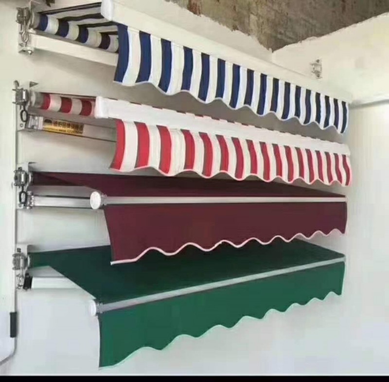 沈阳伸缩遮阳蓬批发  雨蓬批发 手拉遮阳棚  门头店面遮阳蓬