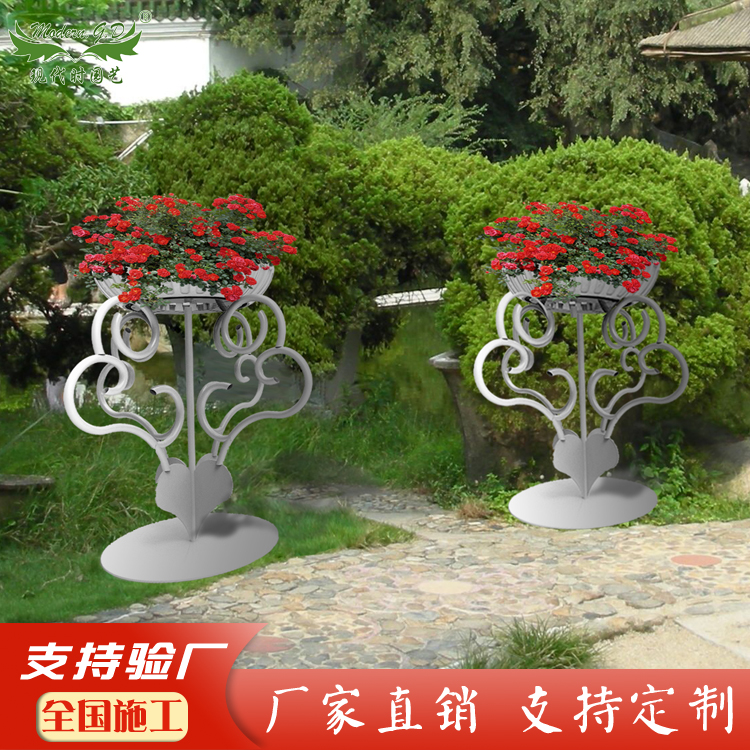 同心合意公园铁艺花架 铁艺花架 铁艺花器铁艺造型景观厂家直销