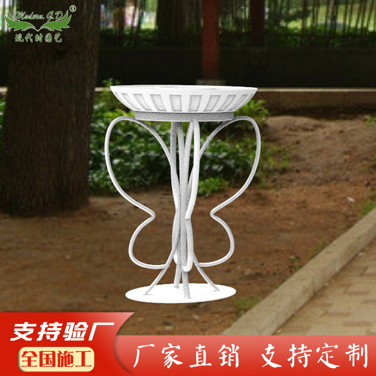 蝴蝶景观街景装饰落地式室外花架空中多层花盆蓄水户外厂家直销