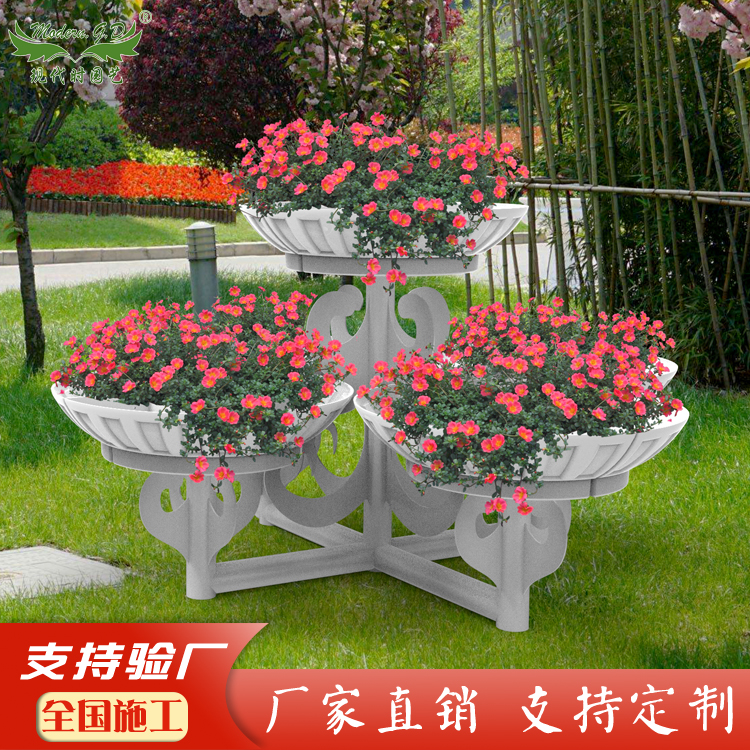 源头厂家立体花架景观造型立体种植花架户外铁艺花架公园小区花架