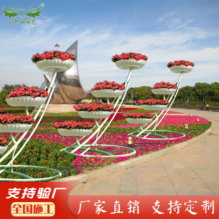 景观花架户外立体花器/道路种花花器 厂家直销 可来图定制