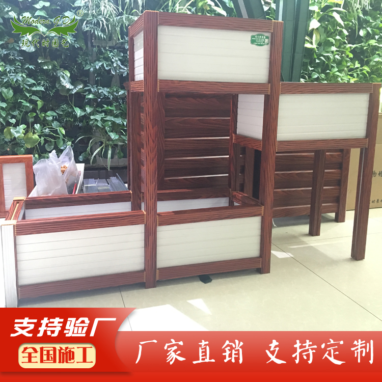 艺术花箱/仿木花箱/铝合金花箱/园林花箱/铝合金花箱生产厂家