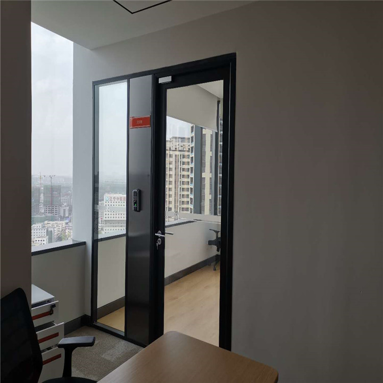 沈阳森梵玻璃隔断墙 双玻带百叶隔断墙 单玻磨砂隔断墙