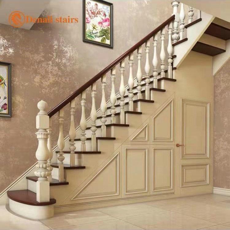 爱尔家 别墅楼梯栏杆扶手 实木楼梯扶手