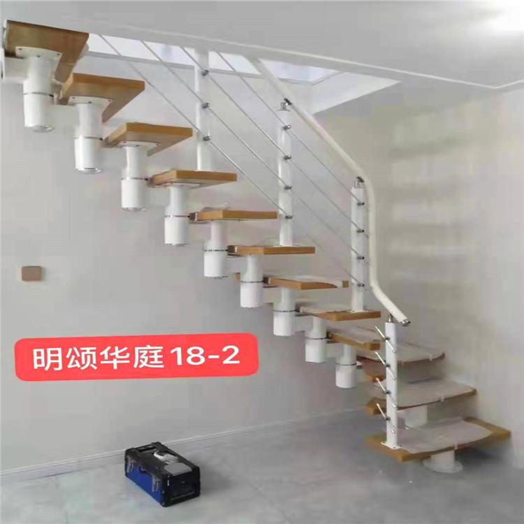 爱尔家 复式伸缩楼梯 钢木楼梯施工安装 价格优惠