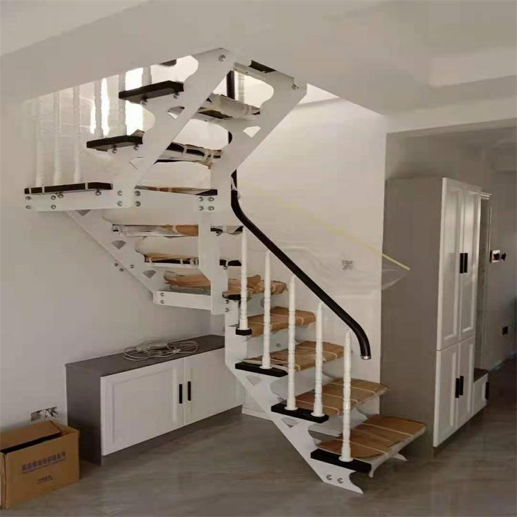 爱尔家 阁楼复式楼梯现货 欧式纯实木复式楼梯 加工定做