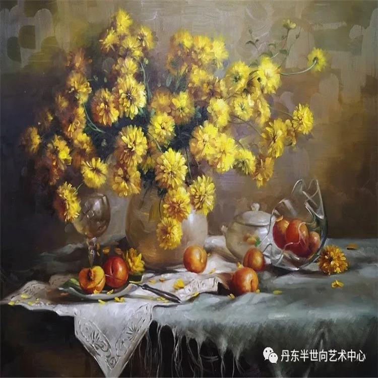 朝鲜画 朝鲜油画价格 恩京（一级画家）《浮生若梦》72x54