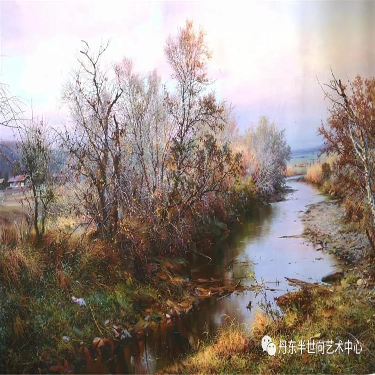 朝鲜画 朝鲜油画价格 李浩延（一级画家）《迎春》132x80   