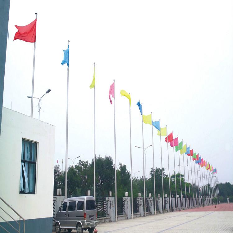 304不锈钢旗杆 锥形国旗杆 广场展会旗杆 户外锥形手动旗杆 电动可升降旗杆