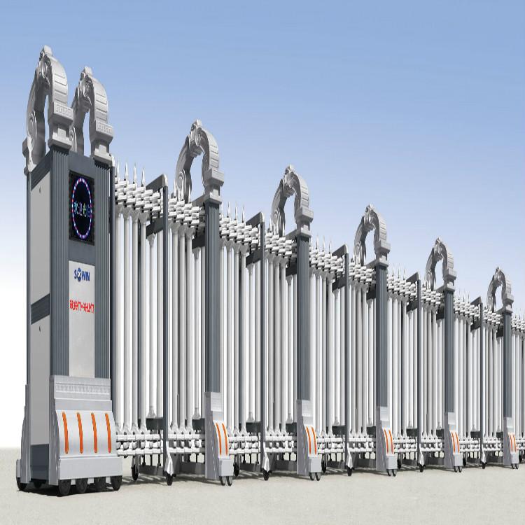 抗风伸缩门报价 抗风伸缩门 厂家直销 学校电动大门 伸缩门生产厂