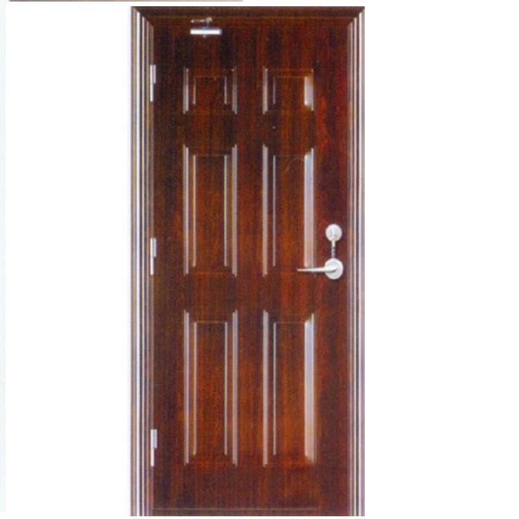 沈阳防火门 专业防火防盗门 大边框木纹磨砂防火防盗门