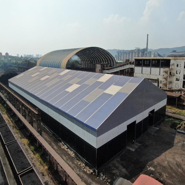 雅安膜结构储煤棚 煤场封闭改造 高山篷房 稳固安全