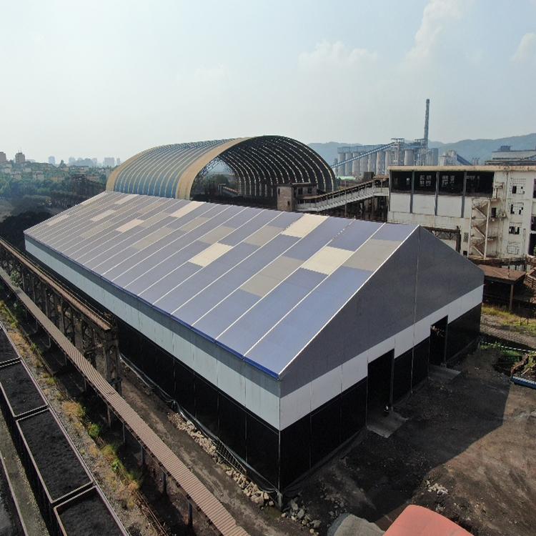 鞍山移动厂房 储煤场储煤棚 高山篷房 稳固安全