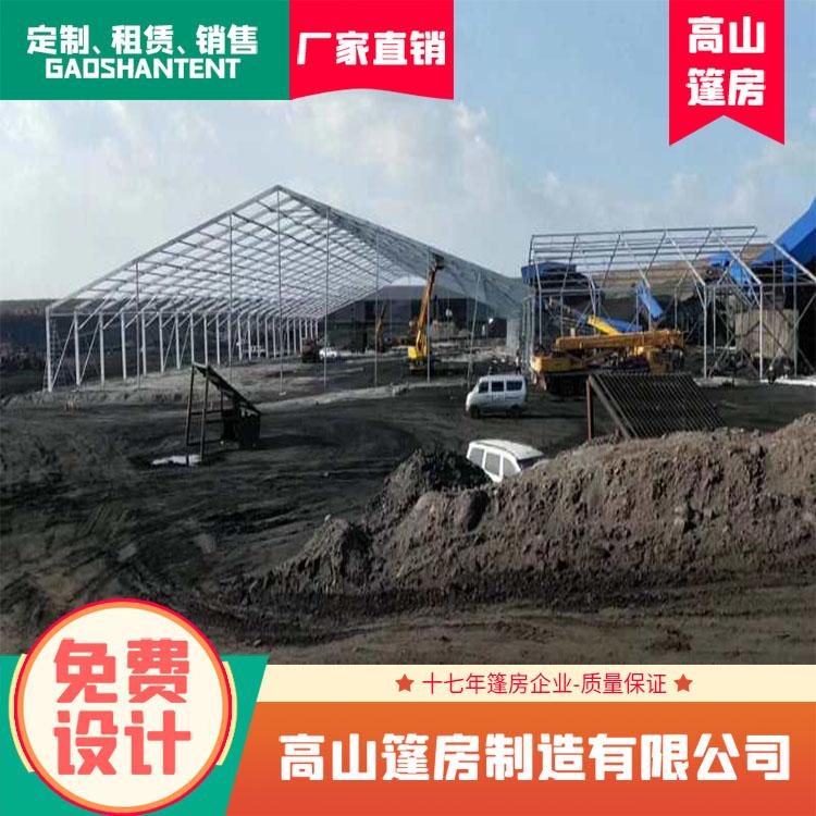 人字篷房搭建 篷房制造 跨度大 仓储篷房 可移动