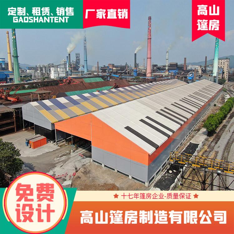 仓储篷房搭建 大跨度人字篷房 铝合金骨架 可移动 拆搭 厂家直销