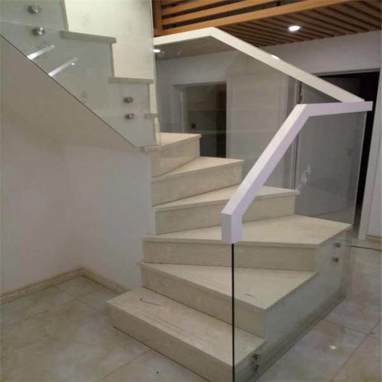 现代风格玻璃楼梯价格 坚固耐用 宏宇玻璃楼梯