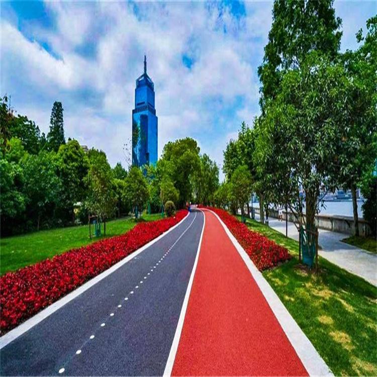 沈阳高耐磨彩色沥青路面 彩色防滑路面绿泰厂家直销