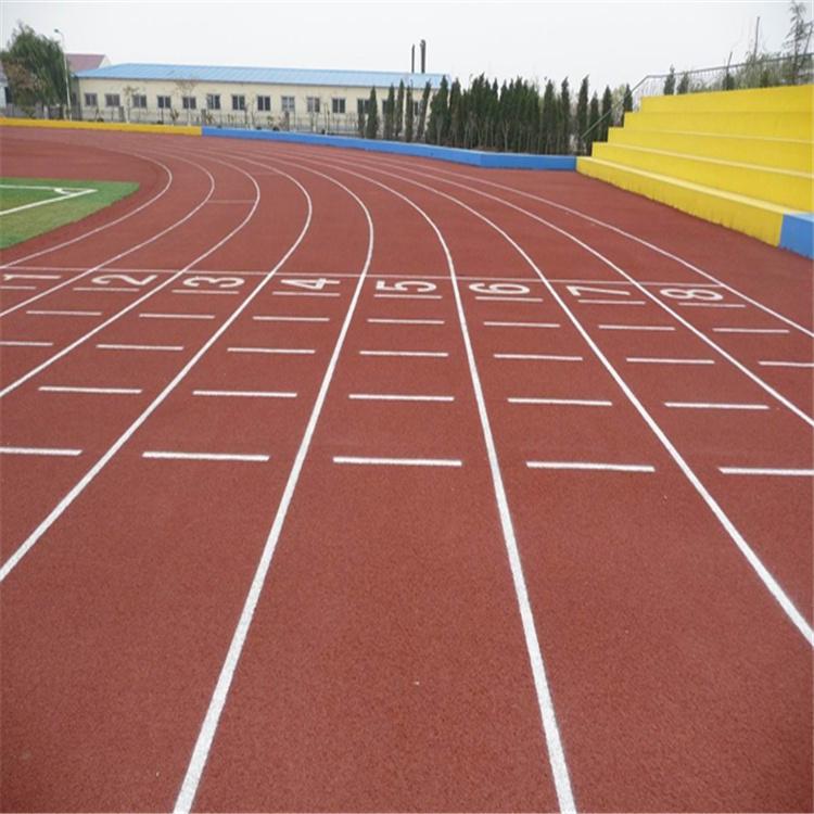 沈阳全塑型塑胶跑道 人造跑道 跑道操场 学校运动场 塑胶跑道工程