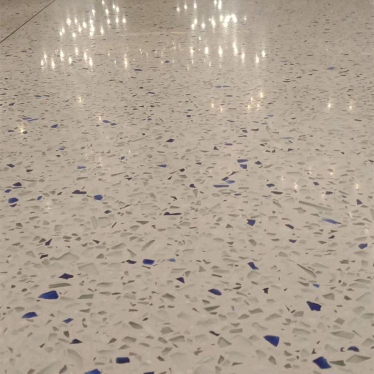 晶磨石 防静电聚合物磨石地坪施工 自有团队快速上门售后保障