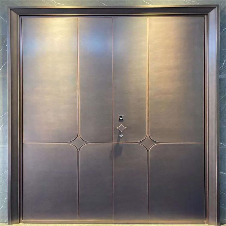 专业定制庭院铜门 别墅庭院铜门 古典庭院铜门