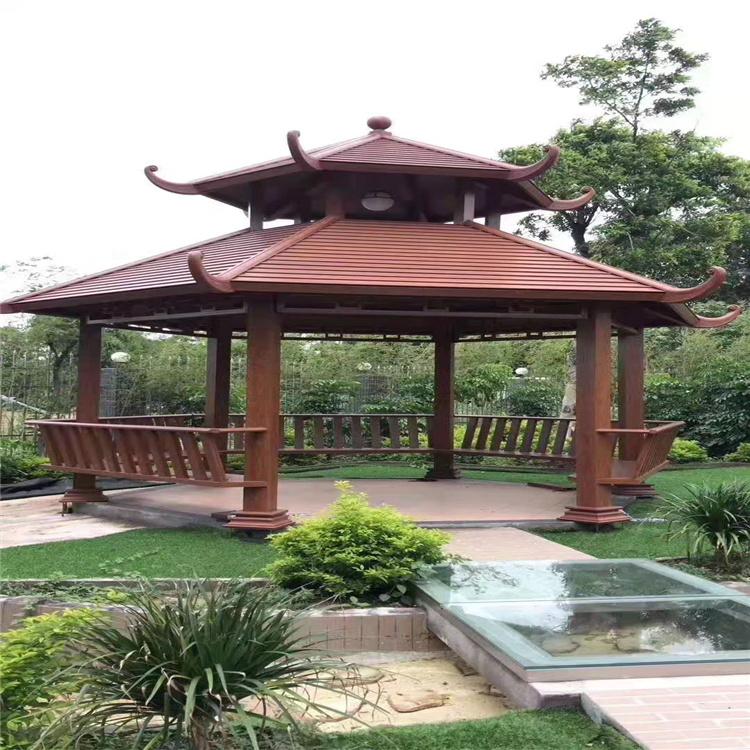 沈阳花园铝艺凉亭 新中式凉亭