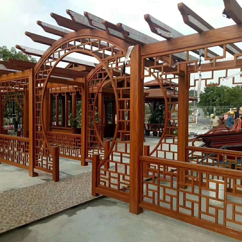 桓仁长廊 古建防腐木长廊 室外古建长廊