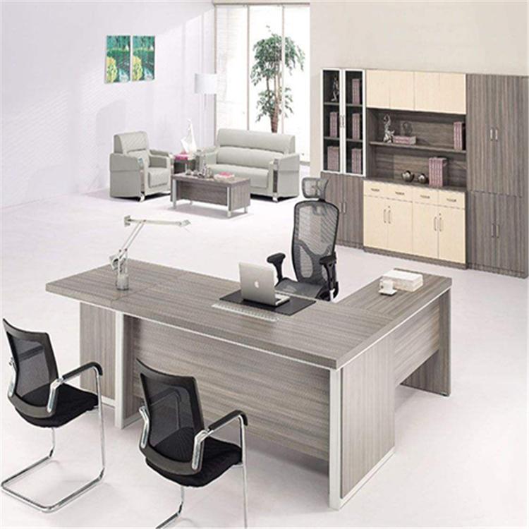 沈阳老板桌 办公桌 简约现代办公室单人办公桌椅组合