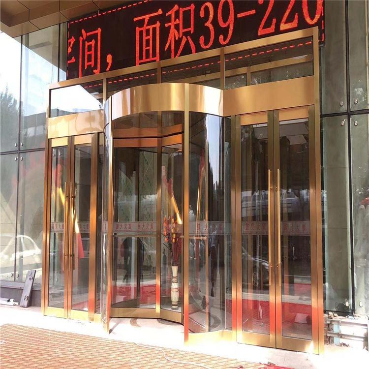 旋转门 沈阳旋转门定制 沈阳顶硕旋转门制作 承接各类规模工程