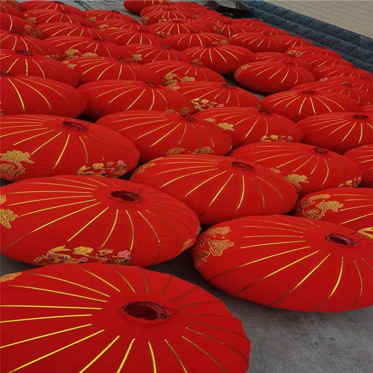 长杆植绒节日灯笼，阳台户外公司装饰，多种图案尺寸可选 厂家直销