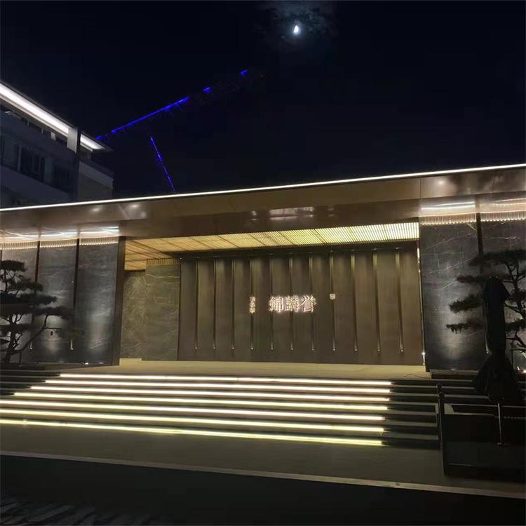 售楼处亮化 售楼处景观造型 房地产门口亮化包装