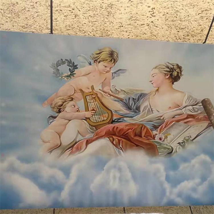 承接手绘墙画工程  别墅酒店高端墙体彩绘 定制 纯手工不褪色