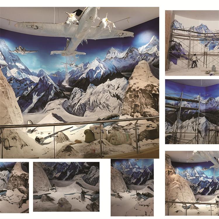 校园文化墙墙体绘画建设 营造特色校园氛围 3D立体绘画涂鸦浮雕