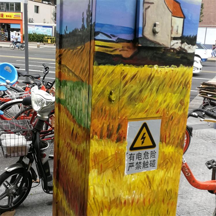 配电柜油画 唯美写实风景画 持久不变色 苍海墙绘
