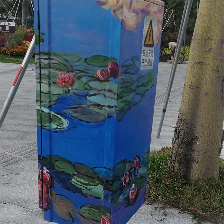 配电箱墙体彩绘 室外装饰涂鸦 可设计样式 苍海墙绘