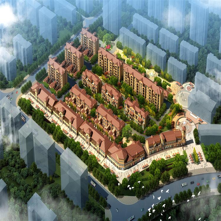 商业街住宅建筑结构设计厂家  小区规划效果图甲级院出图盖章