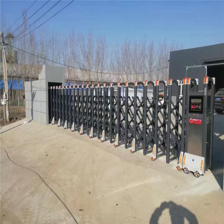 铝合金伸缩门 沈阳铝合金电动伸缩门厂家   伸缩门定制厂家