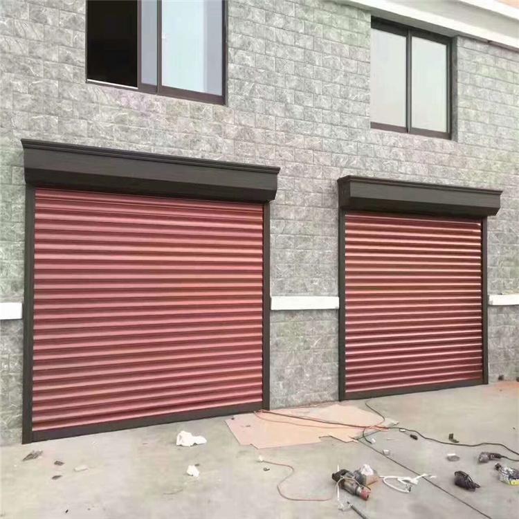 沈阳卷帘门定制厂家  铝合金型材卷帘门 别墅门市车库型材卷帘门安装