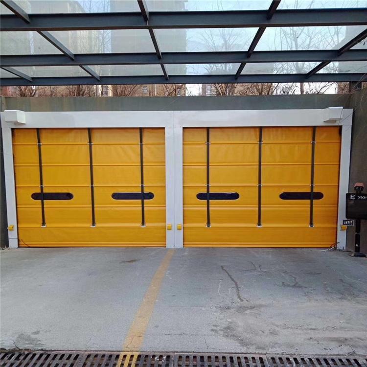 PVC快速堆积门定制 沈阳快速门厂家  停车场门市快速堆积门安装定制厂家 